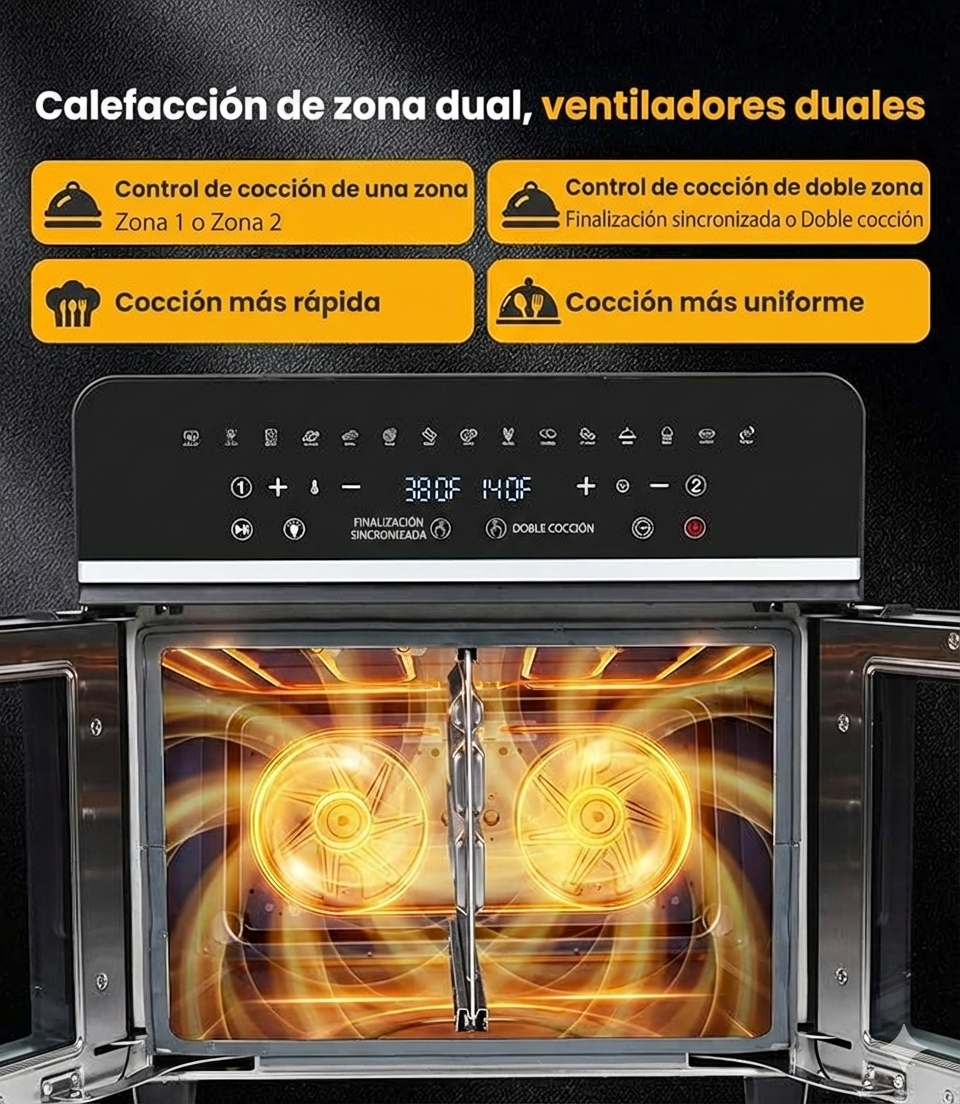 Horno Freidora De Aire Dual COOK PRO
