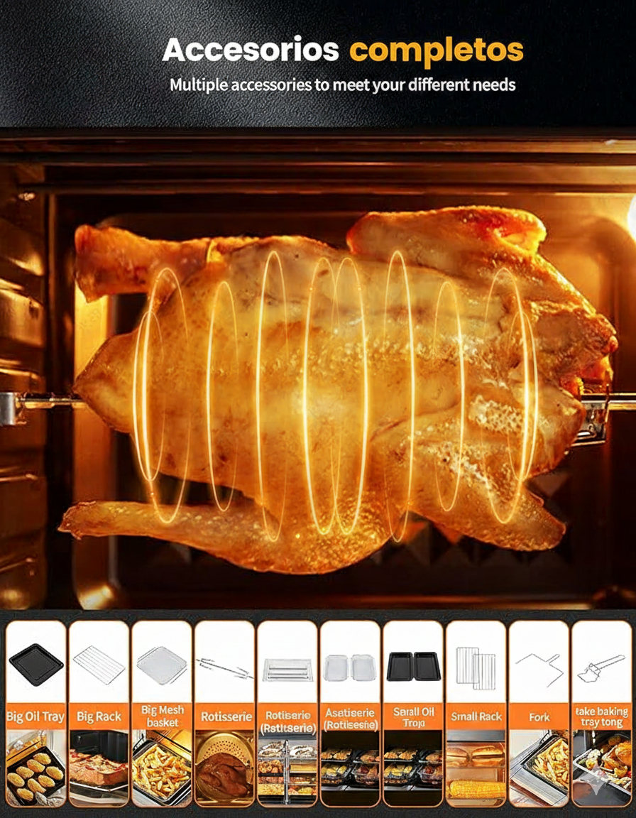 Horno Freidora De Aire Dual COOK PRO