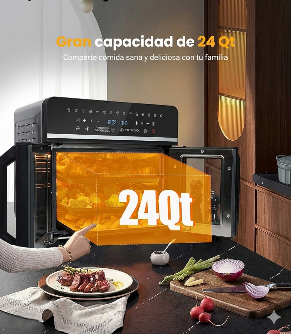 Horno Freidora De Aire Dual COOK PRO
